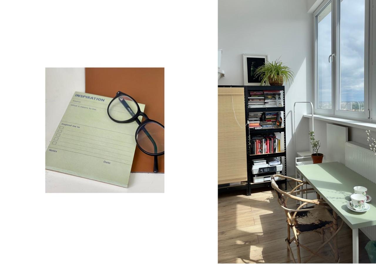 Atelier W Sercu Warszawy Z Panoramicznym Widokiem Apartment Warsaw Exterior photo